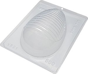 Forma Bwb Ovo Detalhado Arredondado Páscoa 3 Partes C/ Silicone 500G Cod-1331 (Bwb Especial)  (BWB PASCOA)