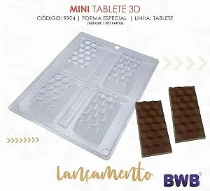 Mini Tablete 3D Forma Bwb Com Silicone 3 Partes 85G Cod-9904 (Bwb Especial)