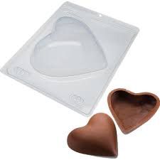 Forma Bwb Coração 500 Gr 3 Partes C/ Silicone 500G BWB46 (10258) (Bwb Especial)