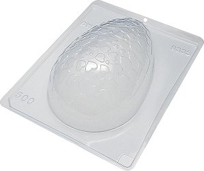 Forma Bwb Ovo Texturizado Coração P 500G 3 Partes C/ Silicone Cod-9333 (Bwb Especial)  (BWB PASCOA)