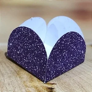 50 Forminhas Para Doces Imitação Glitter Azul 4 Pétalas 10.88 (Nc Toys Simples)