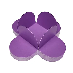 50 Forminhas Roxo Para Doces 4 Pétalas Mini 3X3X2 Cm 70.12 (Nc Toys)