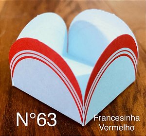 50 Forminhas Para Doces Francesinha Vermelho 4 Pétalas  10.67 (Nc Toys Simples)