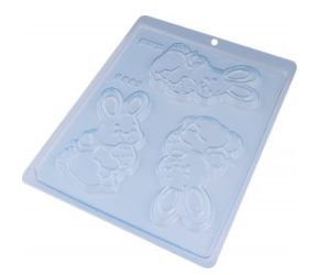 Forma Bwb Simples Tablete Coelho Páscoa Cód. 9883 ( BWB SIMPLES ) (BWB PASCOA)