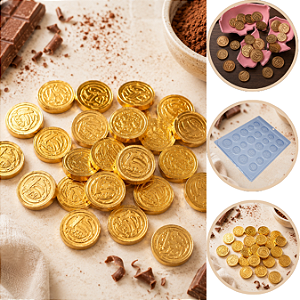 Forma Bwb Simples Moedas De Chocolate Cód. 9981 ( BWB SIMPLES )