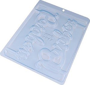 Forma Bwb Simples Topo De Bolo Parabens Cód. 9913 ( BWB SIMPLES )