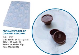 Forma Bwb Sp Caixinha Redonda Silicone 3 Partes Profissional Cod-3527 (Sp Especial)