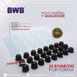FORMA BWB SP SIMPLES 10 - BOMBOM 20G COD-3516