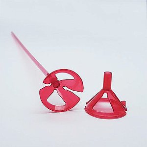 10 SUPORTES PARA BEXIGA 32CM   VERMELHO   COD-75  (BWB SUPORTES)
