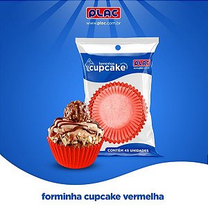45 Formas Para Cupcake  Vermelha  (Plac)