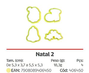 Kit Cortador Natal 2  (Blue Star)