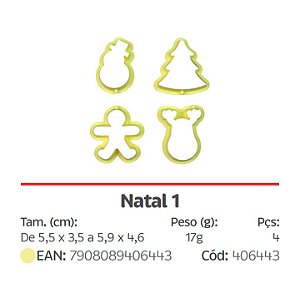 Kit Cortador Natal 1  (Blue Star)
