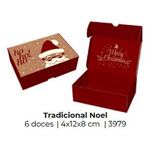 10 Caixa Practice (6 Doces) Kraft 3979 Noel (Natal Ideia)
