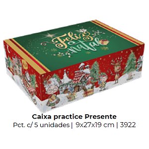 5 Caixa Practice Presente C/5 3922 Polo Norte (Natal Ideia)
