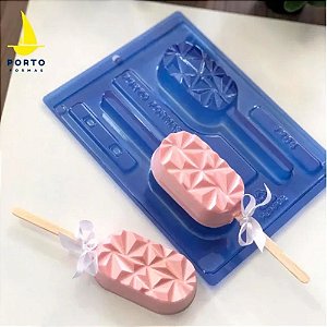Forma Popsiche Geometric Paleta Silicone Porto Especial 3 Partes P1204