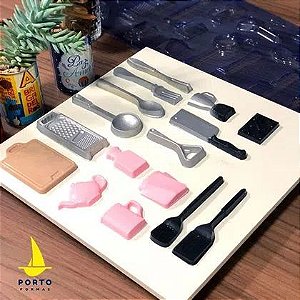 Forma De Modelagem Acetato Porto Utensílios De Cozinha Chefe P856