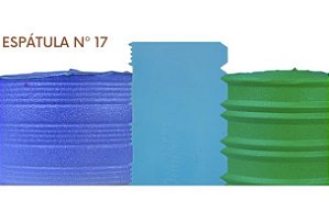 Espátula decorativa n 17 c - azul 22,5x9 cm lsc toys