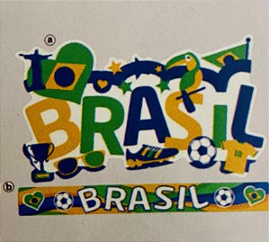 Painel Decorativo  Brasil  C/02 Pçs  66.6  (Nc Toys Painel Painel)