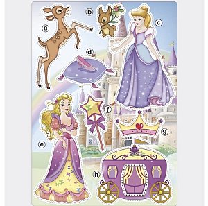 Painel Decorativo Princesas   C/08 Pçs   60.15  (Nc Toys Painel)