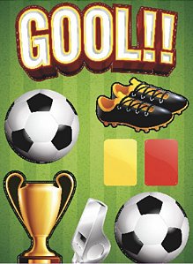 Painel Decorativo Gol  C/07 Pçs  116.7  (Nc Toys Painel)