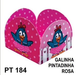 50 Forminhas Para Doces Festa Temática Pt184 Galinha Pintadinha Rosa