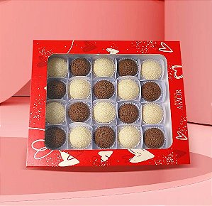 10 Caixa Com Visor P/ 25 Doces Linha Amor  (Jango)