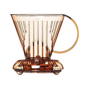 Clever Suporte Para Filtrar Café Acrílico Marrom Pequeno + 100 Filtros (Flavors)