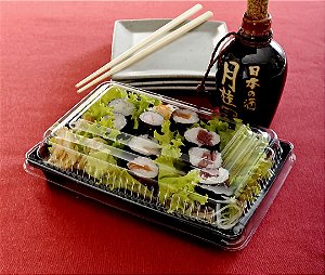 10 Embalagem Oriental Preta Pet Go915 Galvanotek