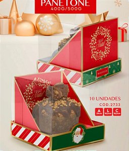 10 Caixa Panetone 400/500G Acetato Bondade2733 (Natal 2022) 7 cx