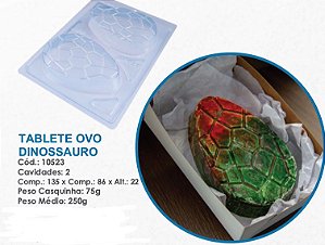Forma Silicone Bwb 3 Partes Páscoa TABLETE OVO DINOSSAURO 10523 (Bwb Especial)