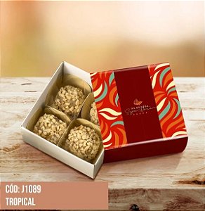10 Caixas Para 4 Doces Linha Tropicas Sem Visor 1089 Natal Jango (Liquidação) ok