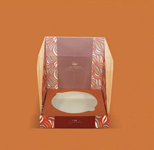 10 Caixas Para Panetone com Tampa Acetato 17x17x20 Linha Tropical Natal (liquidação) ok