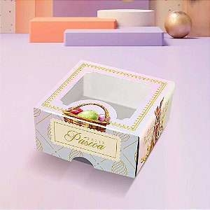 10 Caixas P/ 4 Doces de Pascoa Com Visor Serena 3045 (Jango 2023)