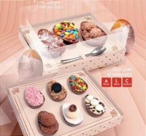 10 Caixa P/ 6 Mini Ovos 50G/Trio 100G Admiração J2490 (Páscoa Jango 2023 Liquidação)