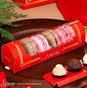 10  Caixa para Macarons Paixão 3224 Dia dos namorados (Jango namorados 2023)