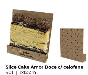 10 Slice Cake Amor Doce c/ celofane 4011 (Namorados Ideia 2023)