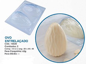 Forma Silicone Bwb 3 Partes Páscoa OVO ENTRELAÇADO 10320 (Bwb Especial)