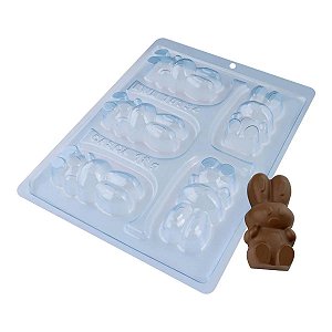 Forma Silicone Bwb 3 Partes Páscoa BOMBOM COELHINHO 10334 (Bwb Especial)