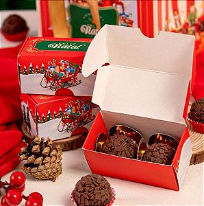 10 Caixa para 2 Doces Natalina 3421 (JANGO NATAL 2023)