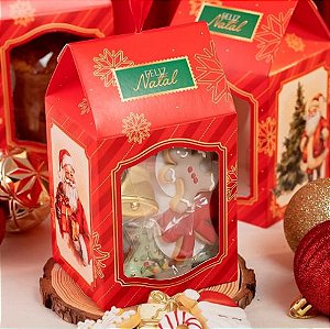10 Embalagem Casinha Lembrancinha Noel 3591 (JANGO NATAL 2023)