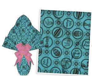 25 Sacos Express P/OVO DE PÁSCOA DELUXE  TURQUESA Ovo Páscoa 250g a 350g - 35X35 cm  Luckyfest