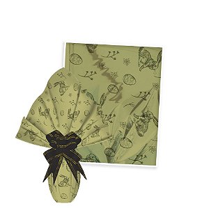 25 Sacos Express  PÁSCOA VINTAGE OURO RICO  Ovo Páscoa 150g a 250g - 30X30 cm  Luckyfest