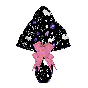 25 Sacos Express  PÁSCOA  GARDEN PRETO Ovo Páscoa 250g a 350g - 35X35 cm  Luckyfest