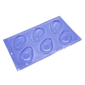 Forma Profissional Ovo De Páscoa Liso C/Silicone Casca Fina Para 100g P204 Porto
