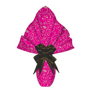 25 FOLHAS P/ OVO DE PÁSCOA METALIZADA 69X89 PINK ARTESANAL  Luckyfest