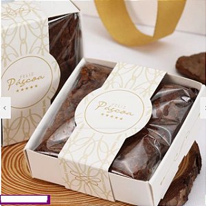 25 Embalagem Caixa para Brownie Pascoa Paz 3812 ( PASCOA JANGO 2024 )