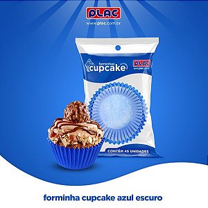 45 Formas Para Cupcake  Azul Escuro  (Plac)