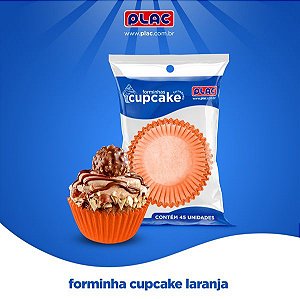 FORMA PARA CUPCAKE 20X45 LARANJA 779