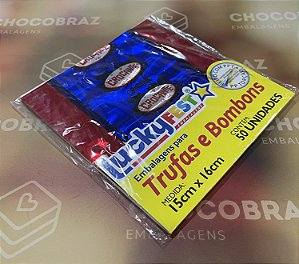 50 Embalagem Para Trufa Crocante 15X16 Cm  Luckyfest