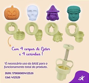 Kit Ejetor Max Halloween Bluestar 1 ejetor + 4 marcador 3,5 cm  (Blue Star)